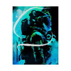 Grunge Space Man Poster - Splatter Astronaut Art Print