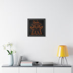 Cute Ghost Framed Poster - Halloween Kids Room Wall Art