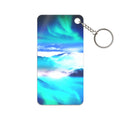 Starry Mountain Sky Keychain - Aurora Borealis Acrylic Charm