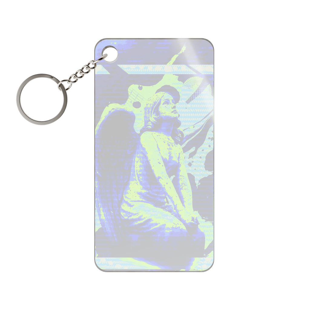 Stone Angel Vaporwave Acrylic Charm Keychain