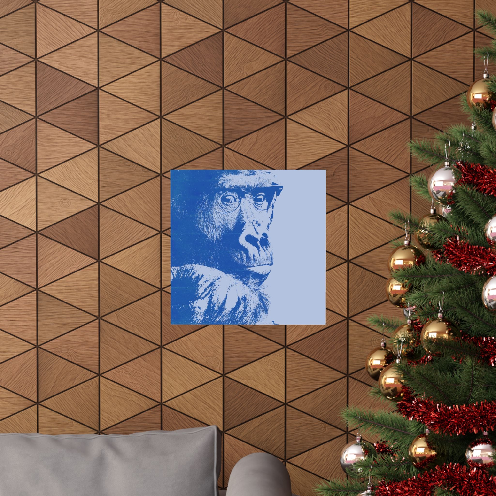Educated Gorilla Poster - Abstract Primate Art Print