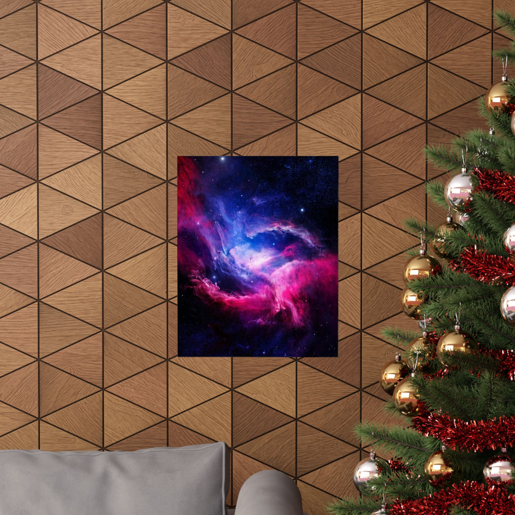 Light Nebula Poster Print - Cosmic Cloud Space Art