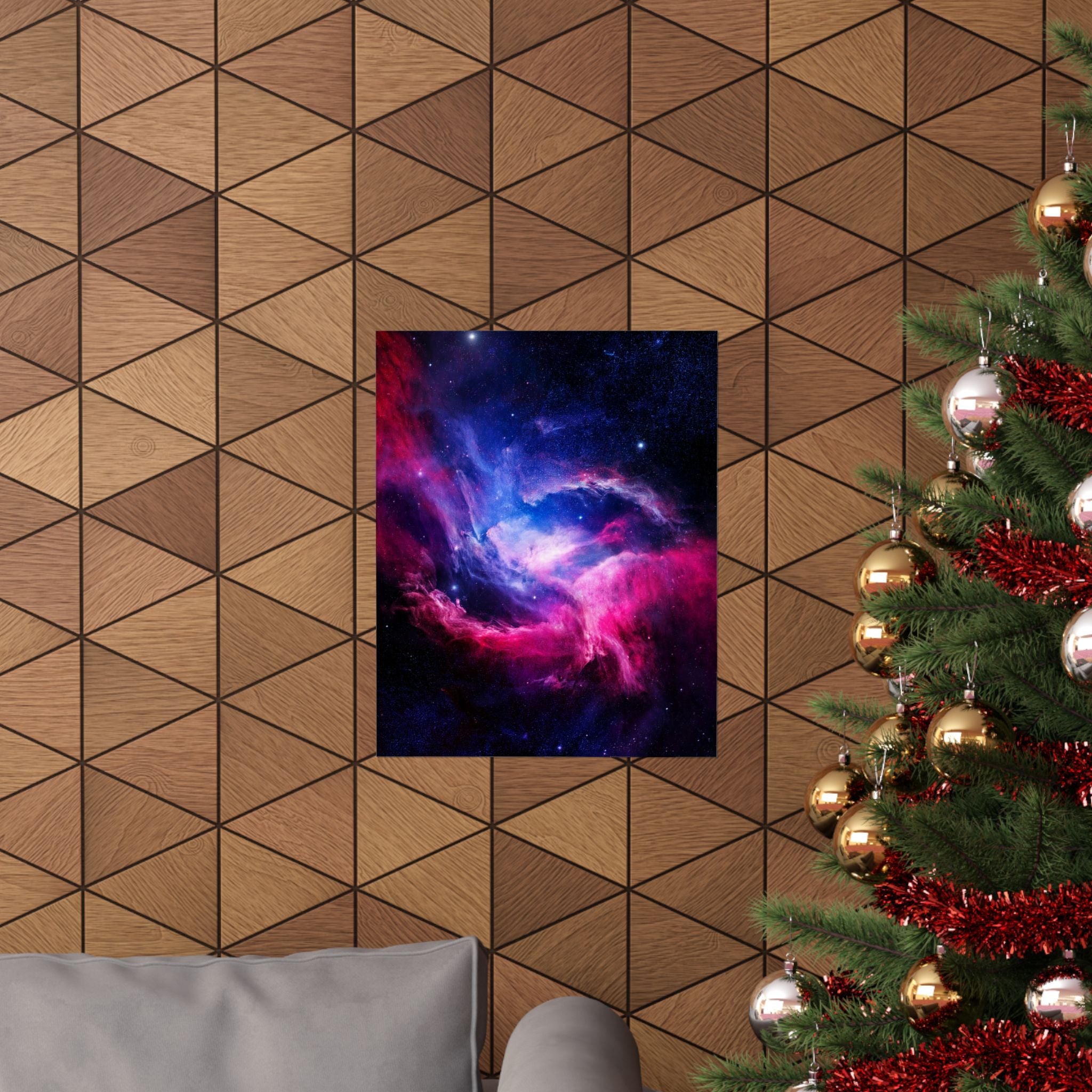 Light Nebula Poster Print - Cosmic Cloud Space Art