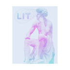 Lit Thinker Poster - Psychedelic Abstract Portrait Art Print