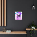 Astronaut Skeleton Skull Canvas Wall Art - Dark Space Skull Decor