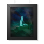 Snake Bite Framed Poster - Caution-Theme Serpent Wall Art