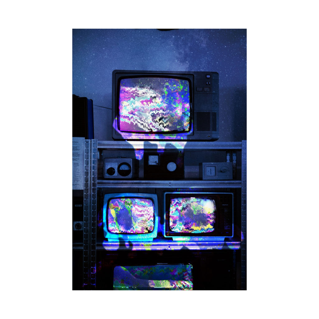 Digital Escape Poster - Abstract Tech Art Print