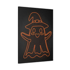 Cute Ghost Canvas Wall Art - Halloween Kids Room Decor