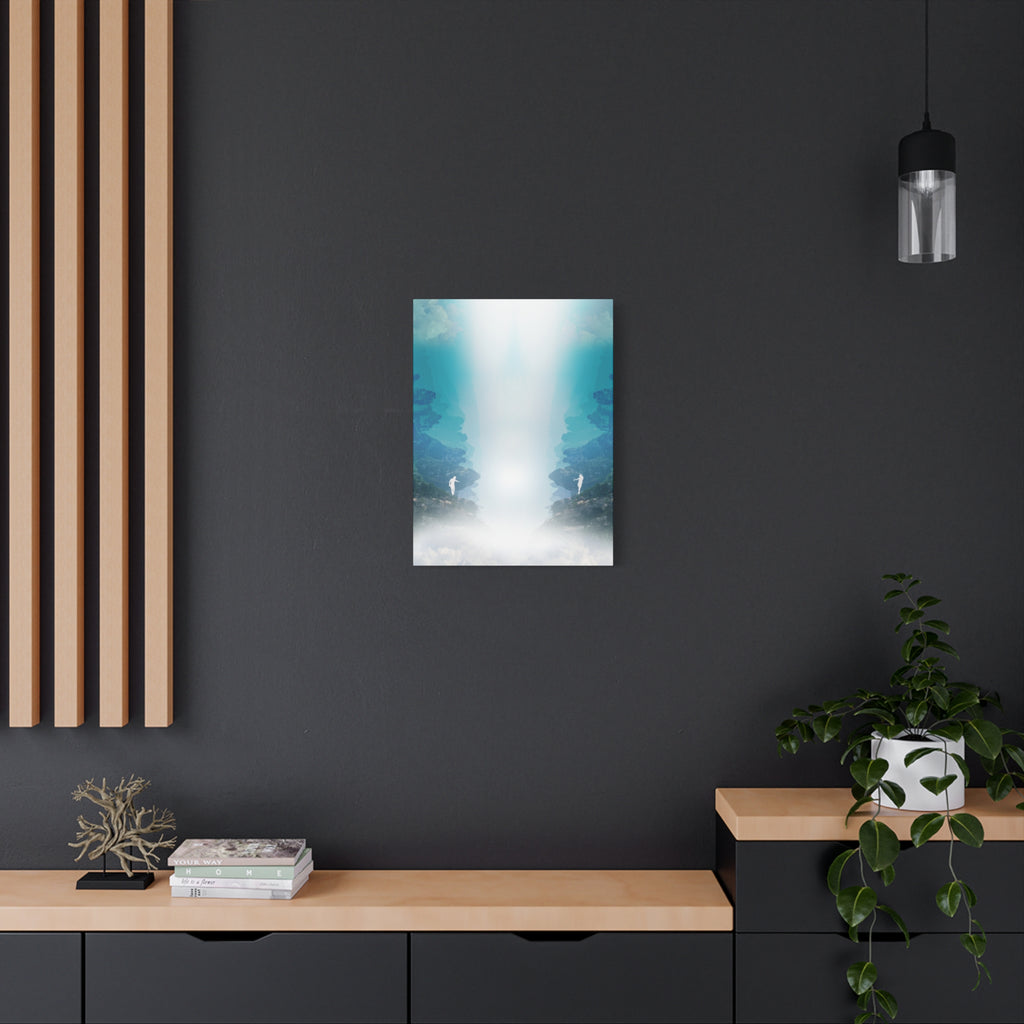 Lost Lovers Canvas Wall Art - Couple Surreal Landscape Decor