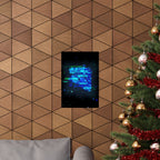 Vibrant Data Cube Matte Vertical Poster - Stunning Digital Art for Home Decor