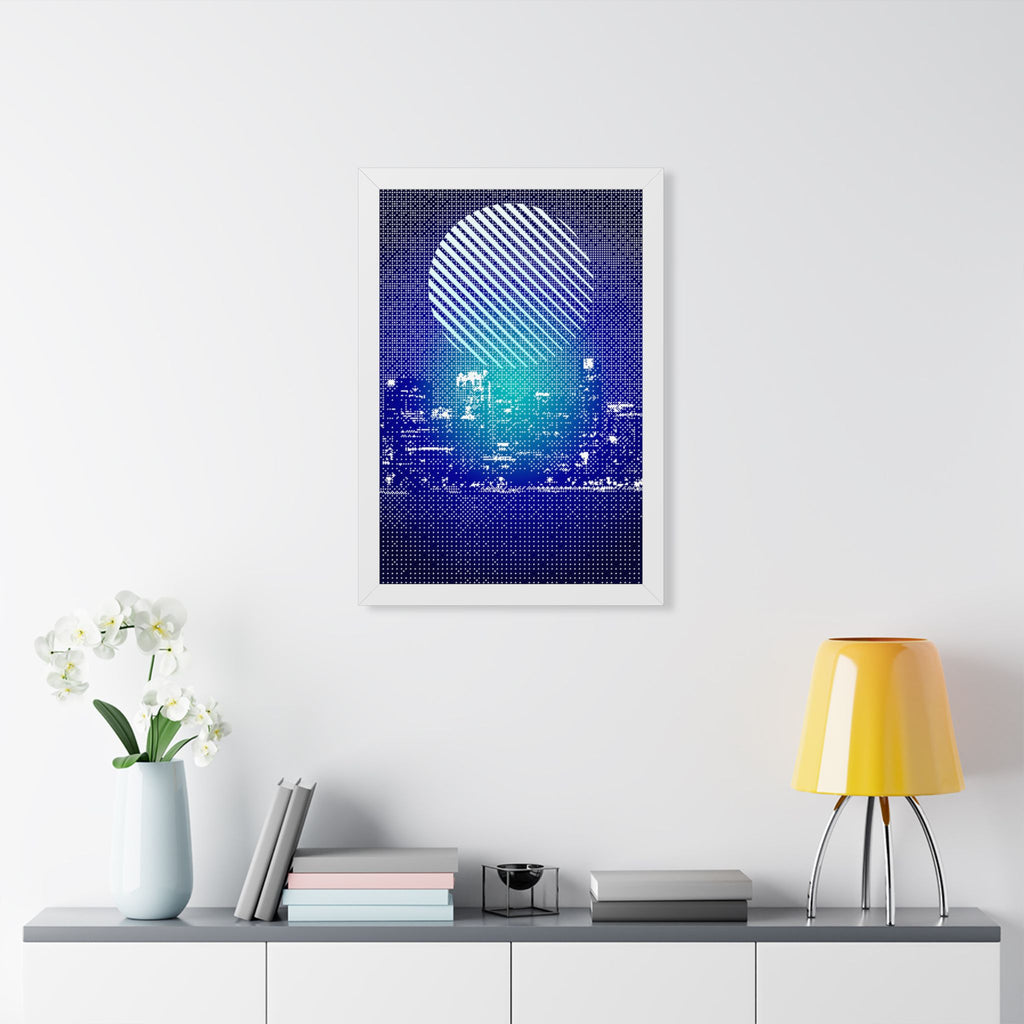 Chicago Cityscape Framed Poster - Skyline Wall Art