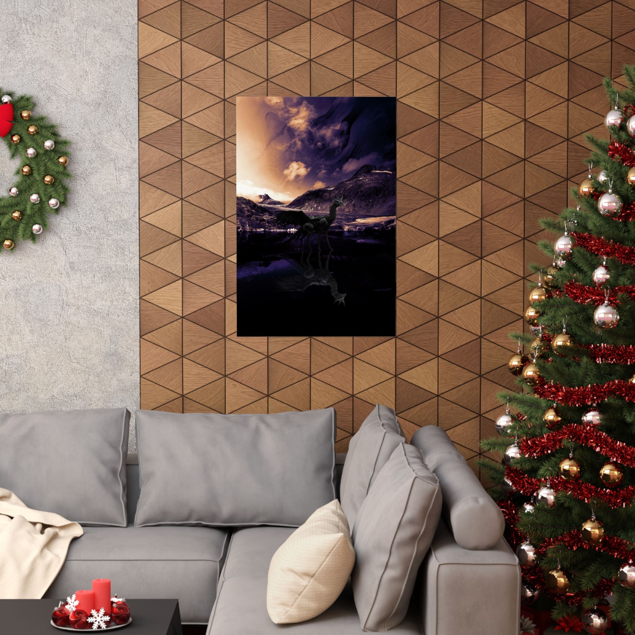 Baby Winged Dragon Poster Print - Fantasy Creature Art