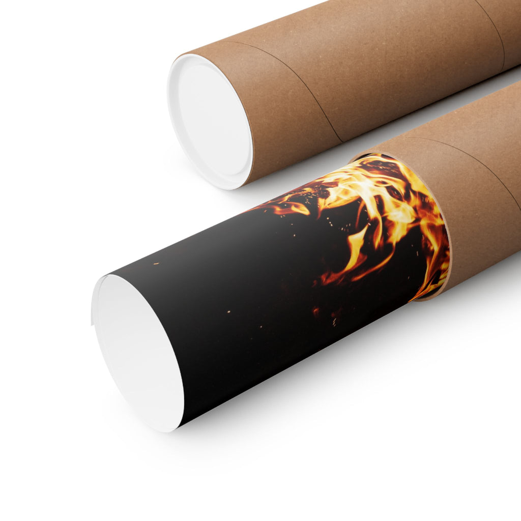 Phoenix Fire Poster Print - Mythical Fire Bird Art