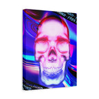 Free Your Mind Canvas Wall Art - Psychedelic Skull Portrait Decor