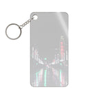 Cyberpunk Slick Street Keychain - Neon Alley Acrylic Charm