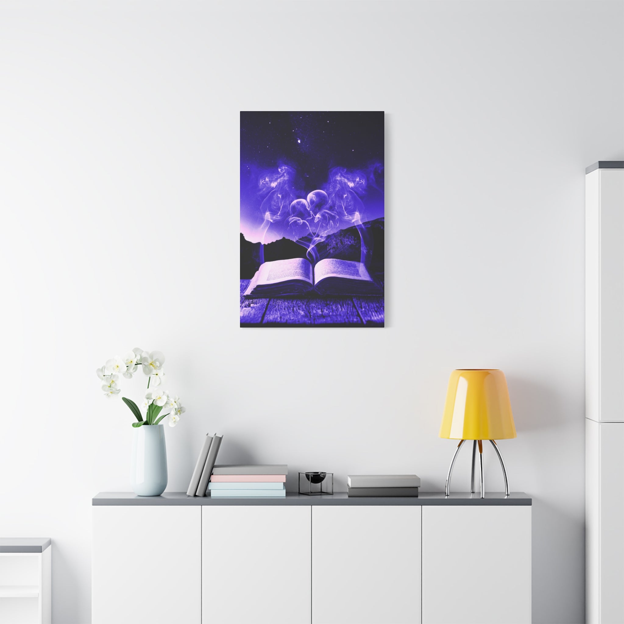 Magic Book Love Spell Canvas Wall Art - Witchy Fantasy Decor