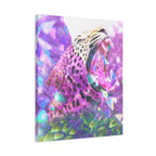 Vibrant Roaring Leopard Matte Canvas Wall Art