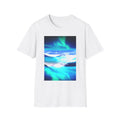 Starry Mountain Sky Graphic Tee - Aurora Borealis Shirt