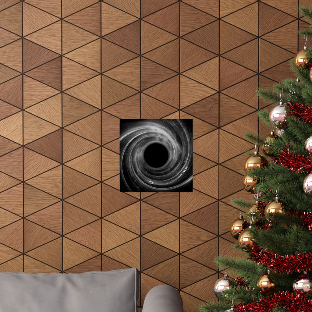 Black Hole Poster Print - Cosmic Deep Space Art