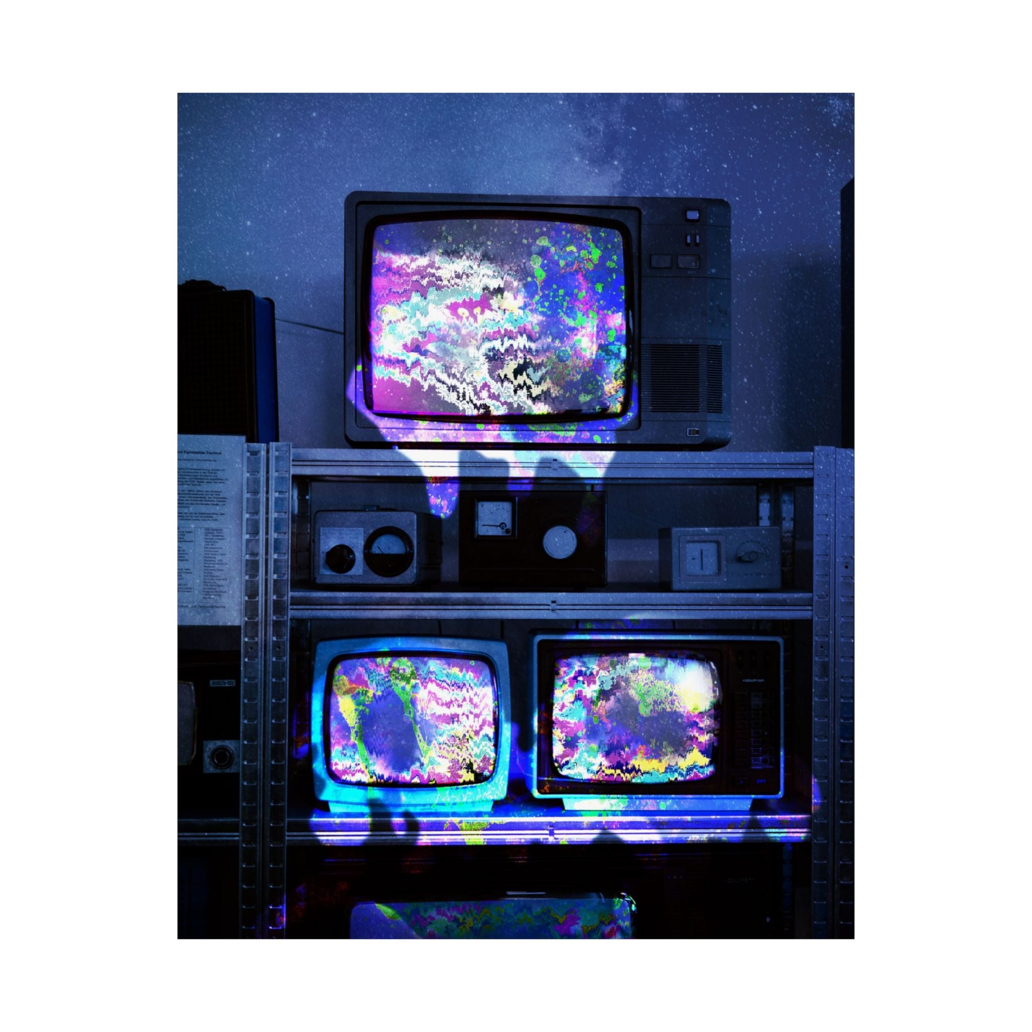 Digital Escape Poster - Abstract Tech Art Print