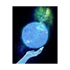 Solar Hand Poster - Abstract Spiritual Cosmic Art Print
