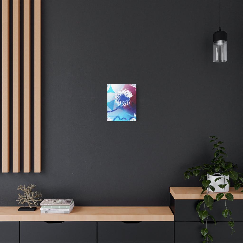 Geometry Portal Canvas Wall Art - Abstract Geometric Sci-Fi Decor