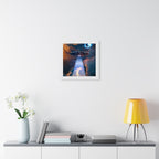 Space Lizards Framed Poster - Lizard Ufo Wall Art