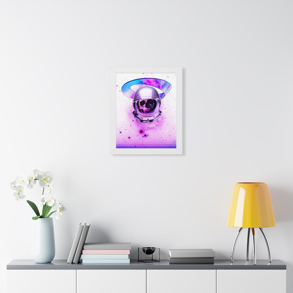 Astronaut Skeleton Skull Poster - Cosmic Space Skull Art