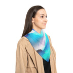 Starry Mountain Sky Scarf - Aurora Borealis Shawl