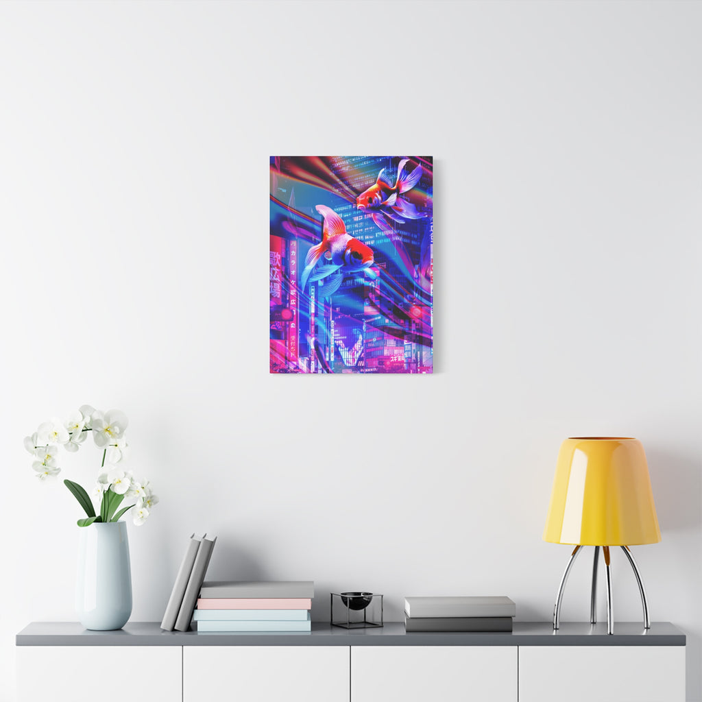 Japanese City Punk Special Edition Canvas Wall Art - Neon Japan Street