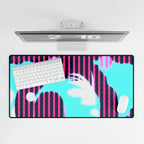 Glow Up Crt Art 0002 Layer 7 Desk Mat - Up 7 Mouse Pad