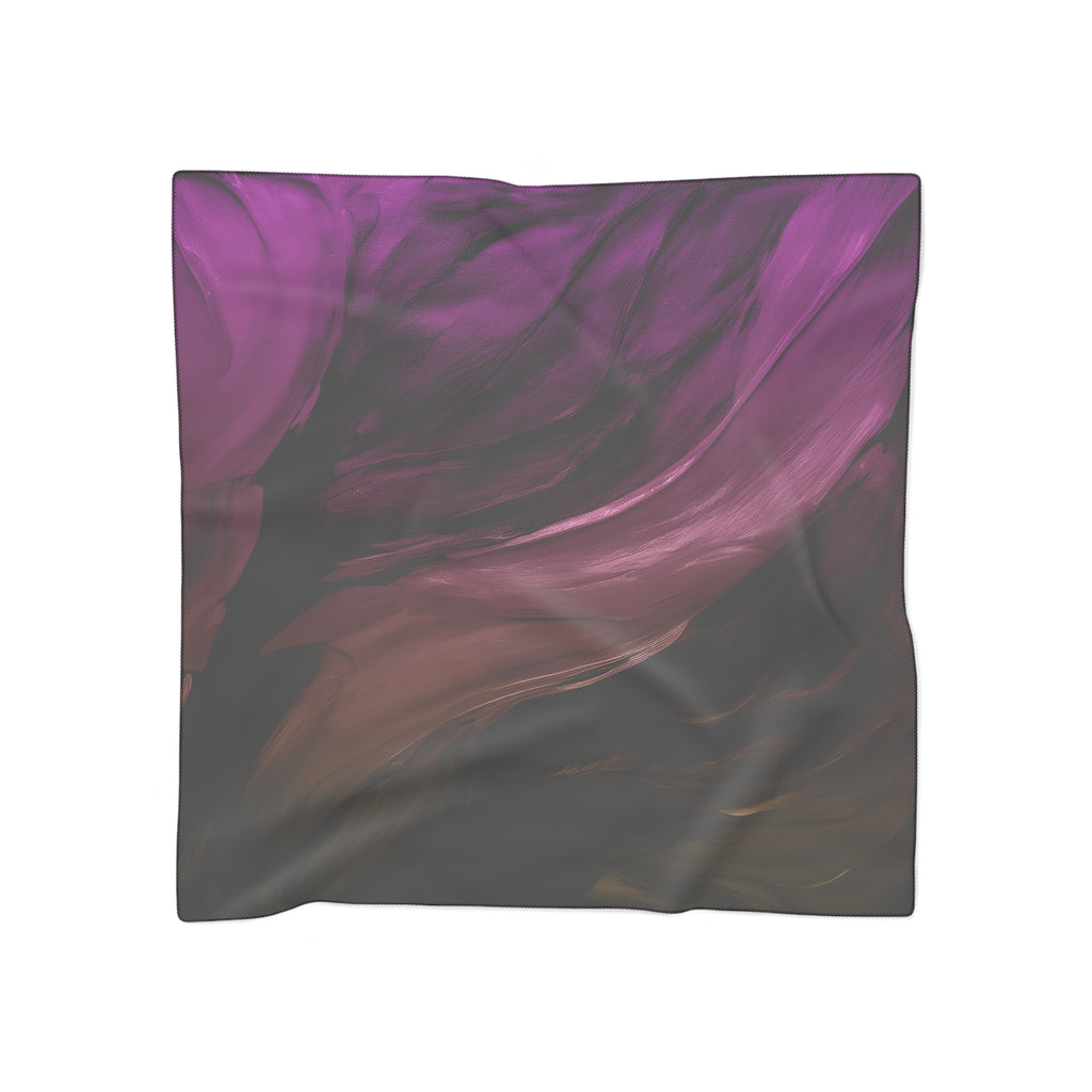 Moody Plum Ink Scarf - Dark Academia Purple Art Shawl