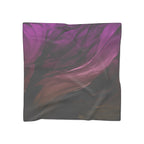 Moody Plum Ink Scarf - Dark Academia Purple Art Shawl