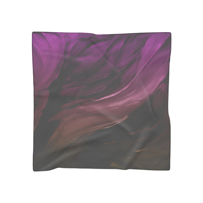 Moody Plum Ink Scarf - Dark Academia Purple Art Shawl