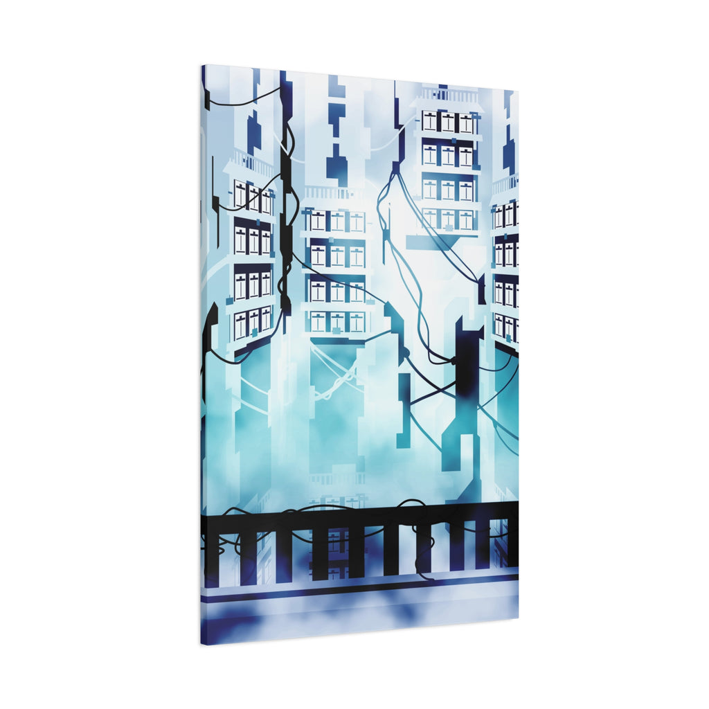 Memory Chamber Canvas Wall Art - Futuristic Sci-Fi Interior Decor