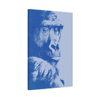 Educated Gorilla Canvas Wall Art - Abstract Modern Primate Decor