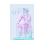 Lit Thinker Poster - Psychedelic Abstract Portrait Art Print