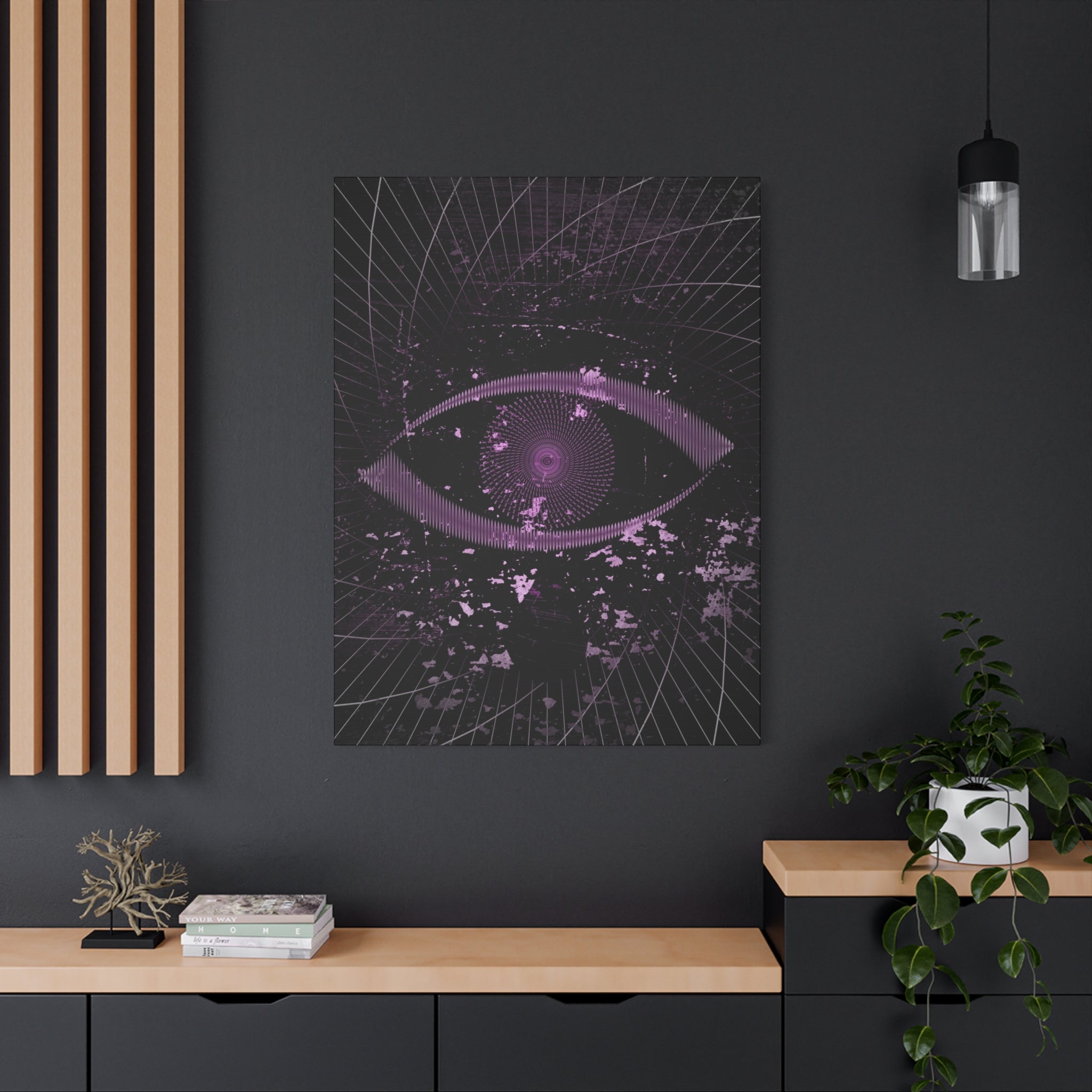 Eye of the Lost Canvas Wall Art - Surreal Dark Third-Eye Decor
