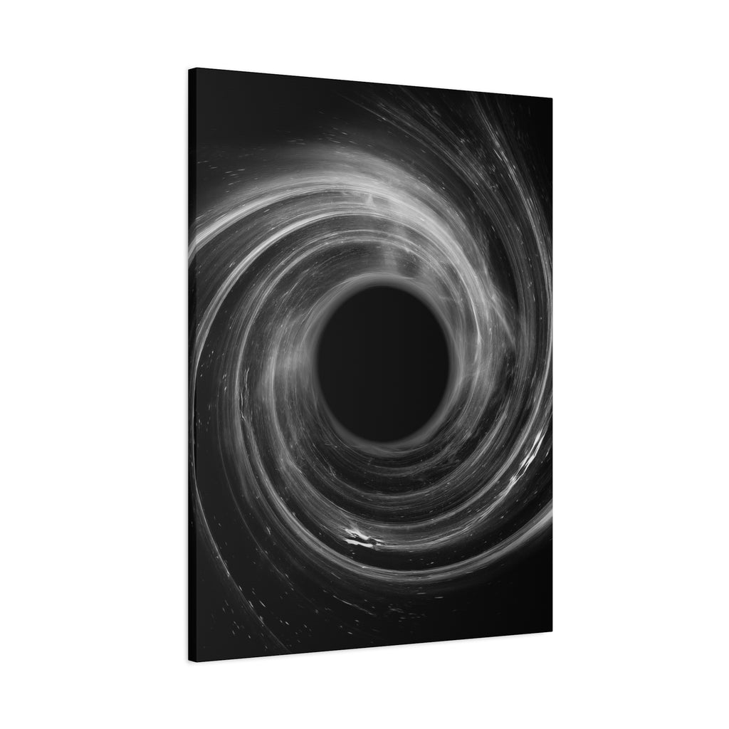 Black Hole Deep Space Canvas Art - Galaxy Vortex Wall Decor