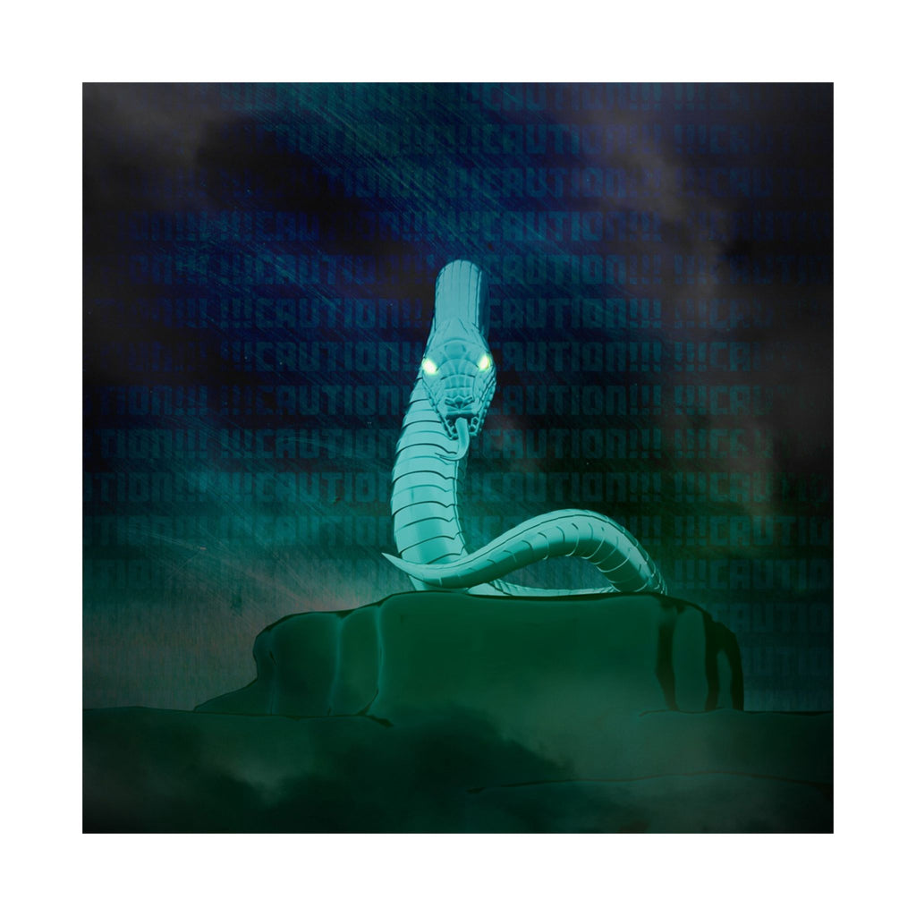Snake Bite Poster - Caution-Theme Serpent Art Print