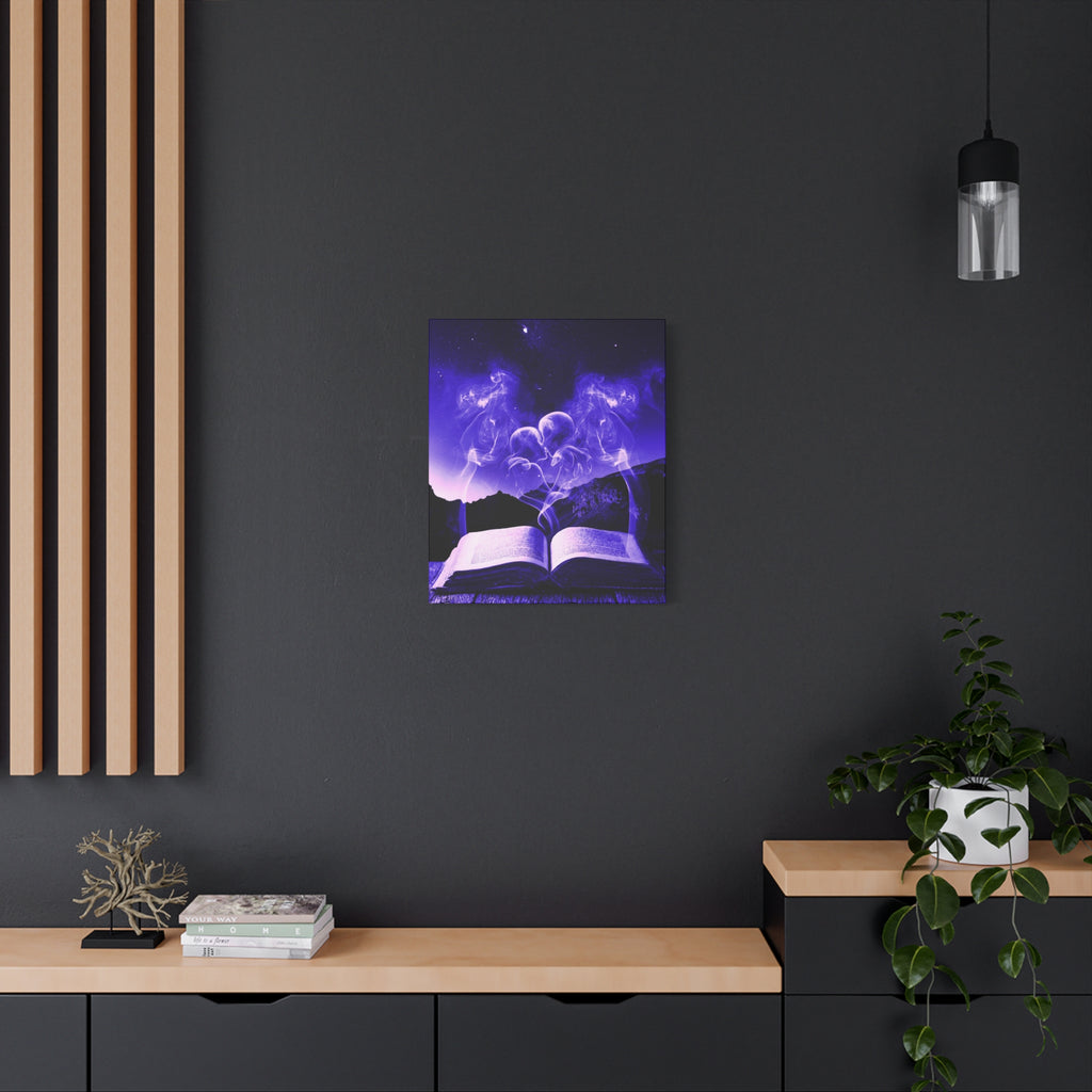Magic Book Love Spell Canvas Wall Art - Witchy Fantasy Decor