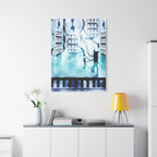 Memory Chamber Canvas Wall Art - Futuristic Sci-Fi Interior Decor