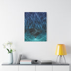 Cyber Wave Escape Canvas Print - Retro Futurism Vaporwave Decor