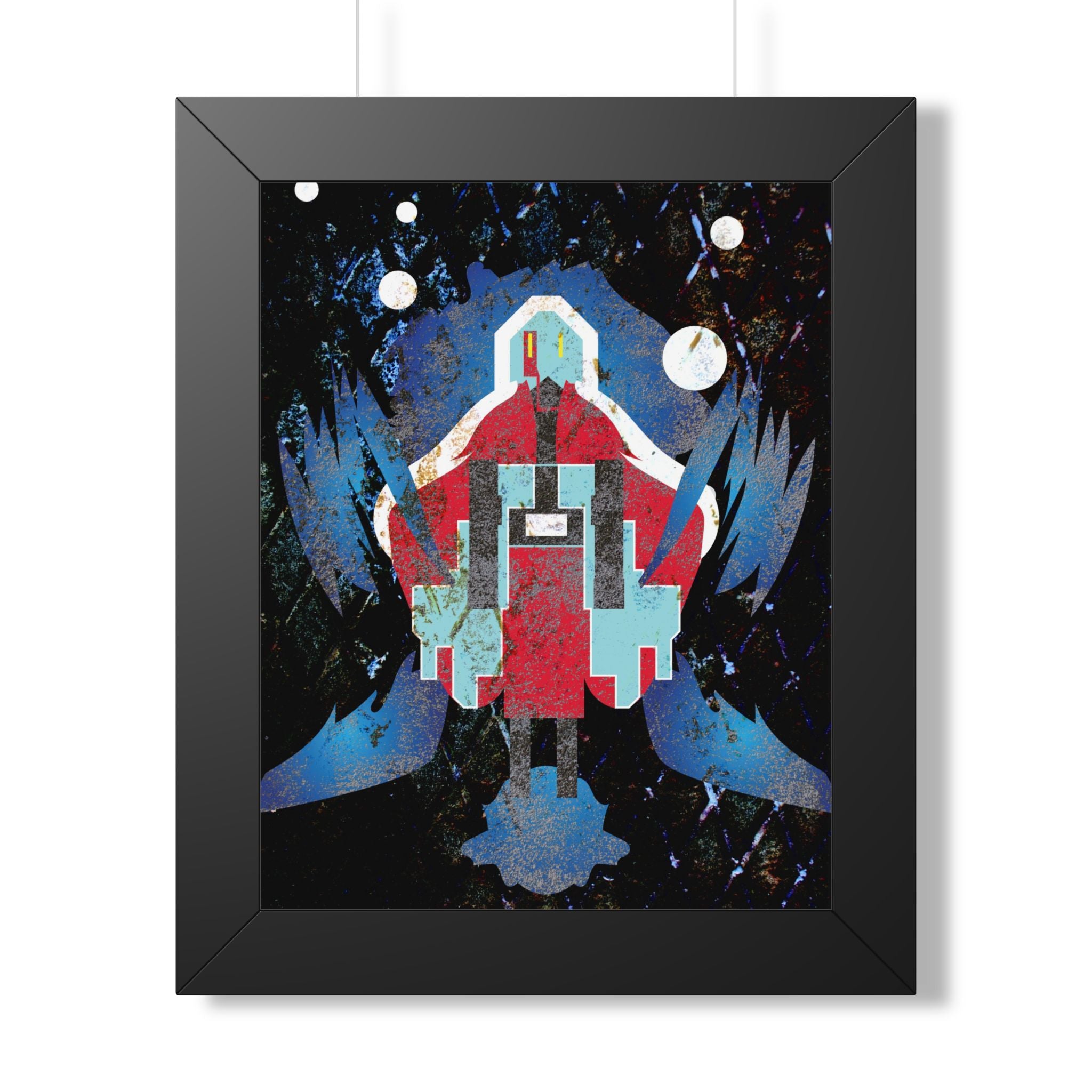 Vibrant Framed Vertical Poster - Unique Geometric Art for Home Decor - Perfect Gift for Art Lovers