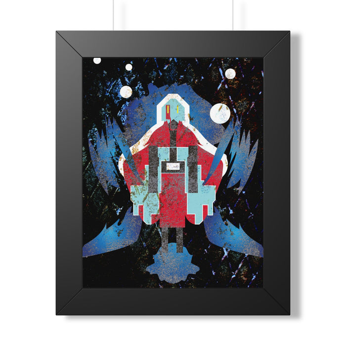 Vibrant Framed Vertical Poster - Unique Geometric Art for Home Decor - Perfect Gift for Art Lovers