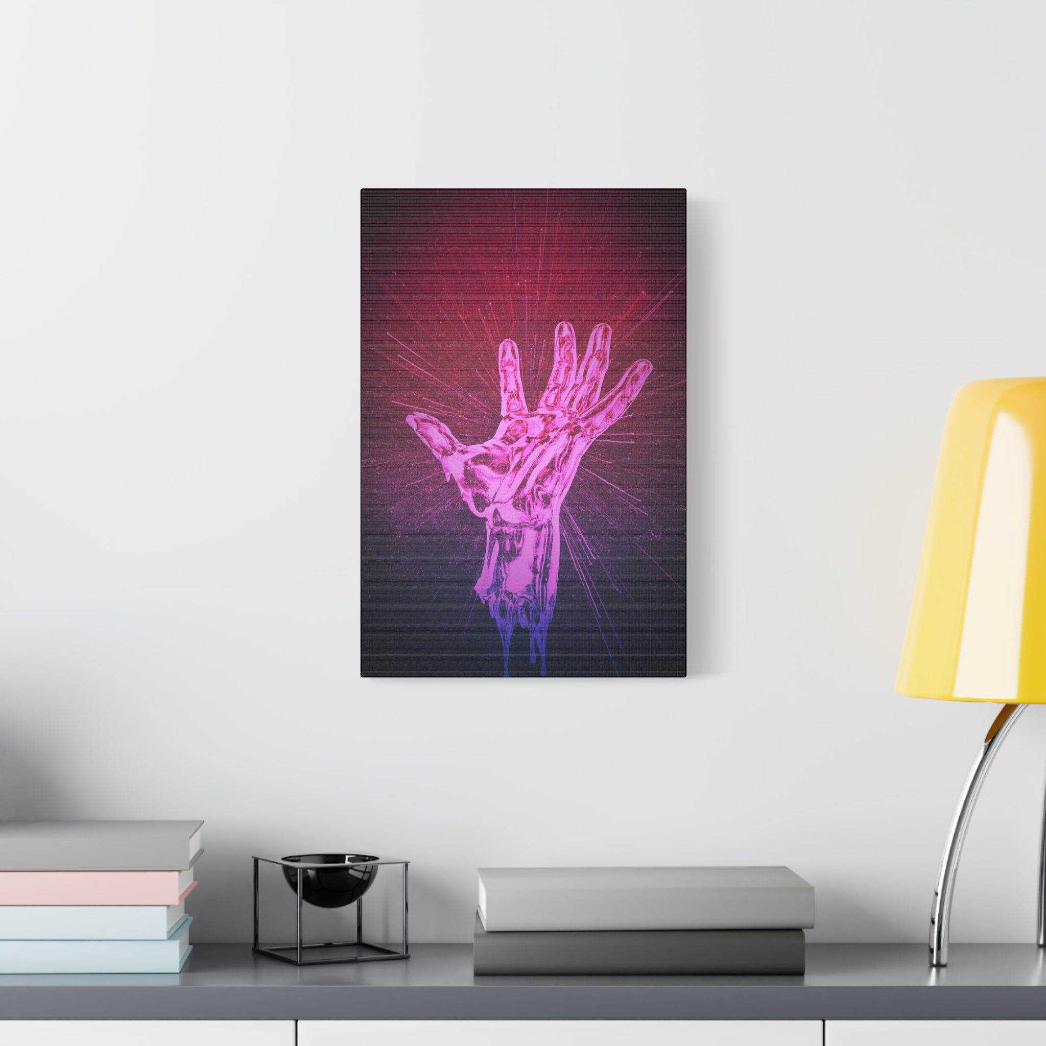 Hand of the Stars Galaxy Canvas Art - Mystical Astrology Wall Decor