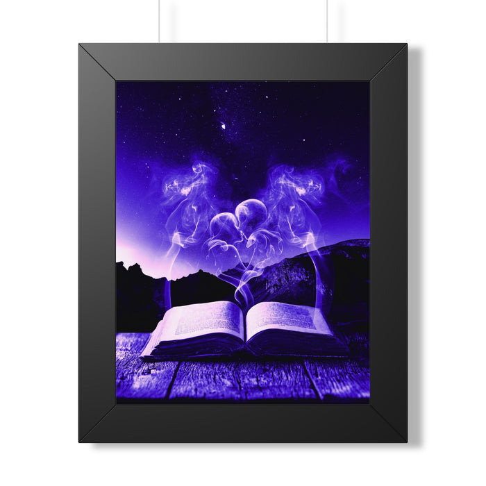 Magic Book Love Spell Framed Poster - Witchy Fantasy Wall Art