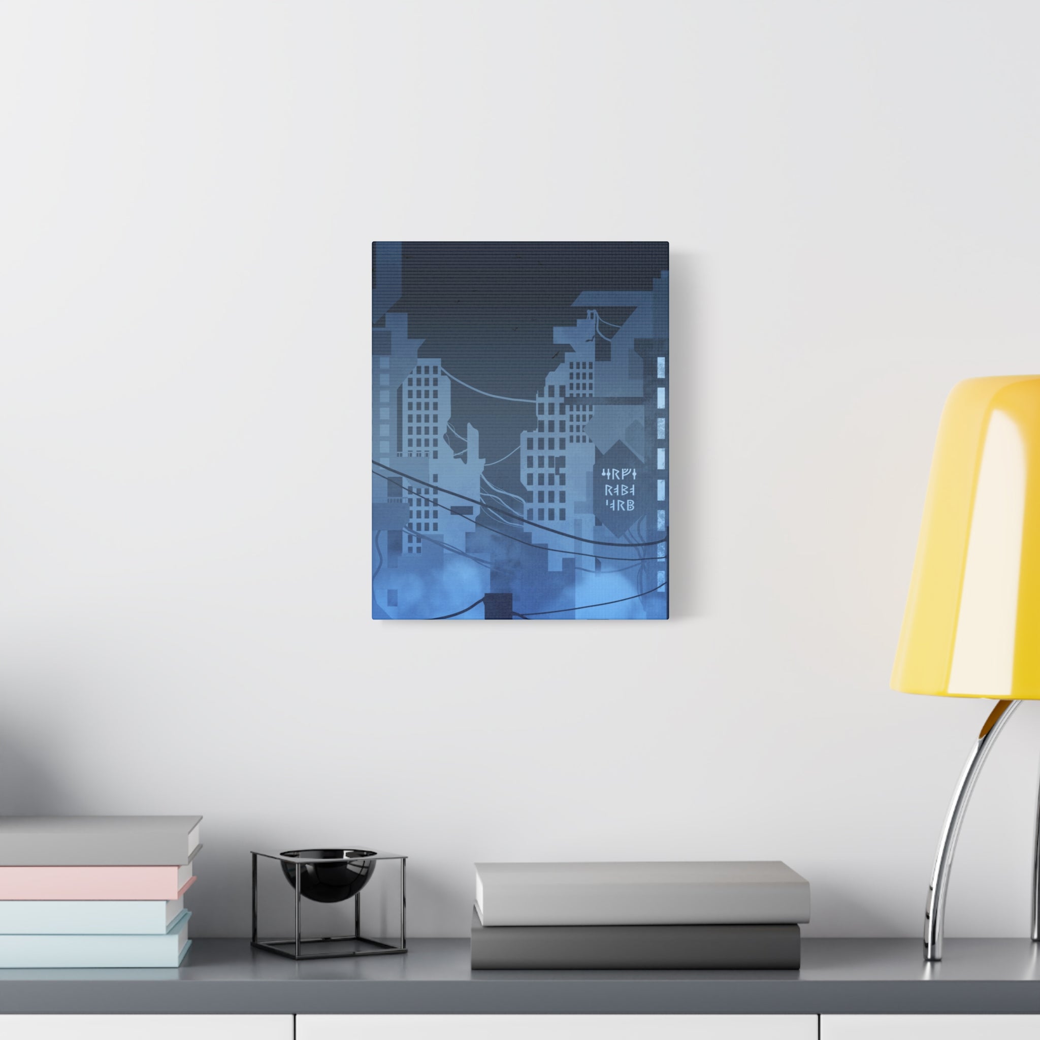 City Lights Nightscape Canvas Wall Art - Luminous Skyline Decor