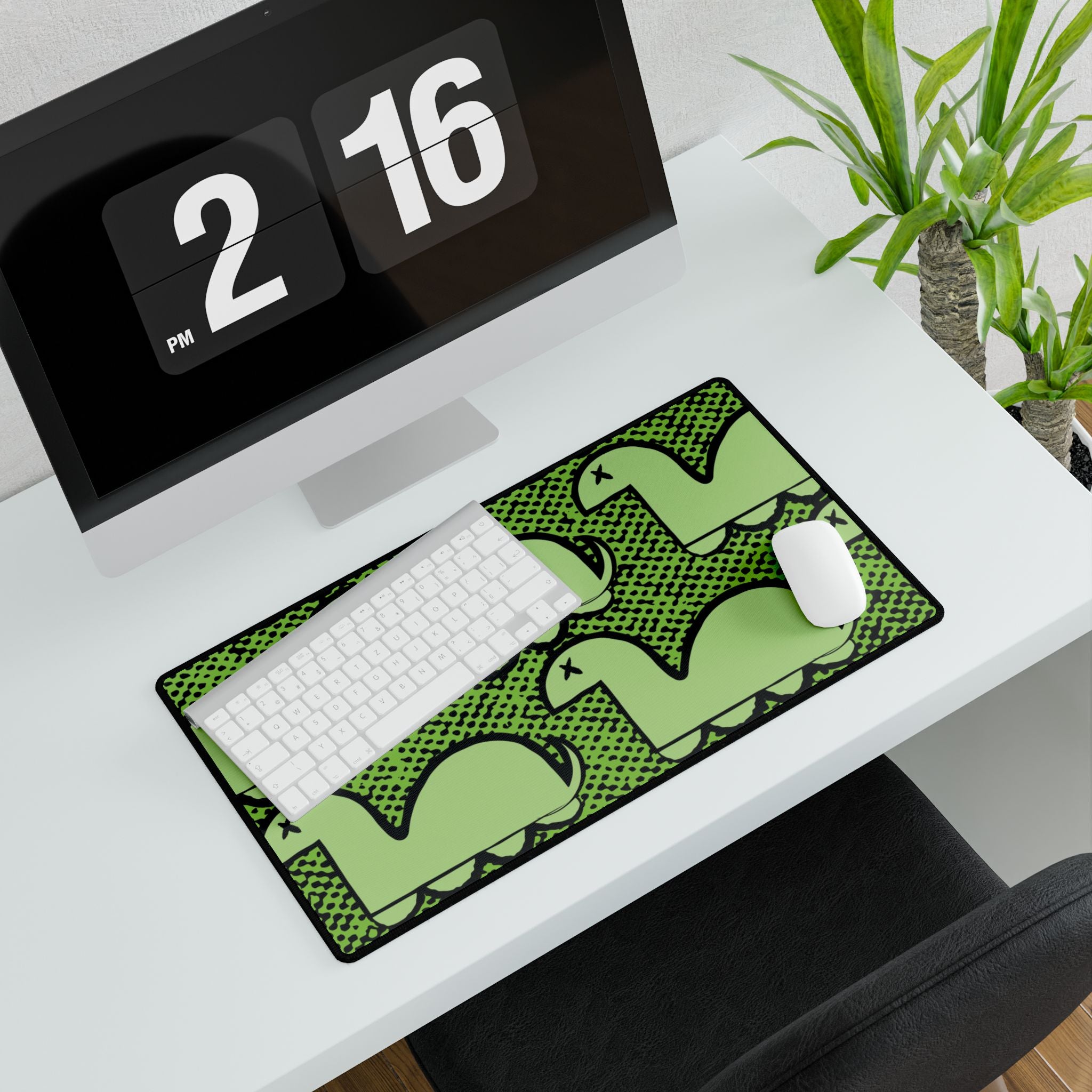 Dino Rampage Desk Mat - Dinosaur City Attack Mouse Pad