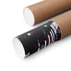Cyberpunk Slick Street Poster - Neon Alley Art Print